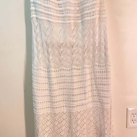 Women's Cotton Solitaire Crochet Beach/Spring Maxi Dress Boho and Elegant - Picture 7 of 16